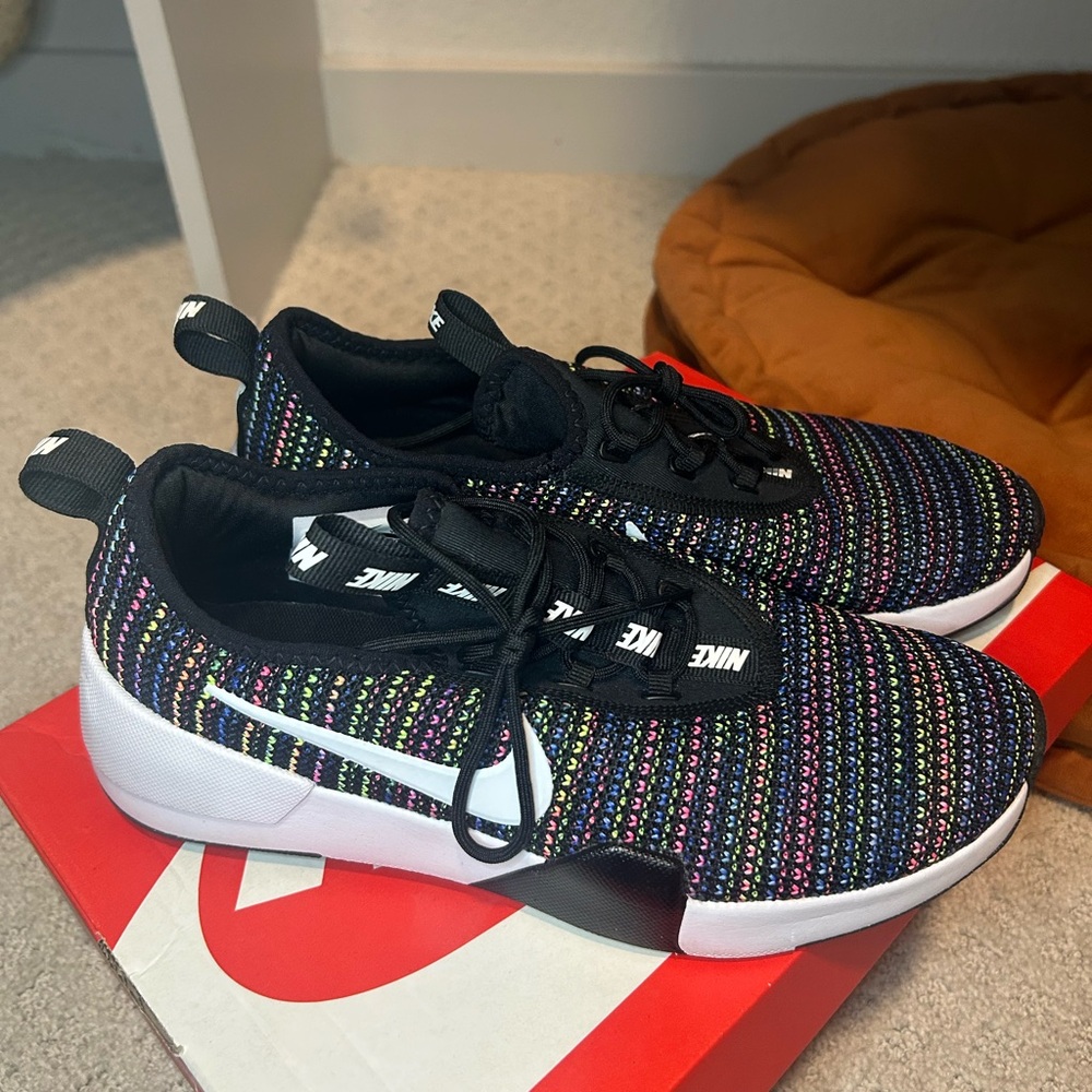 Nike Kids Black and Multicolor Sneakers